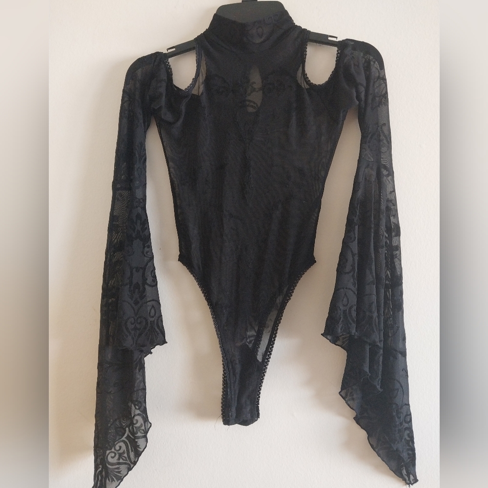 Midnight's Embrace Mesh Bodysuit
